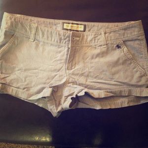 Abercrombie & Fitch blue/gray shorts